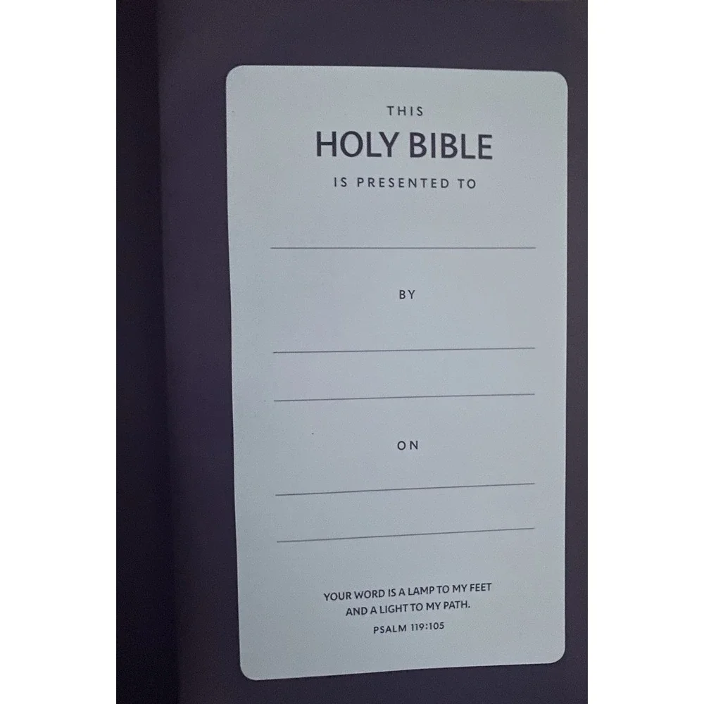 Holy Bible New King James Version Purple Leather Thomas Nelson Publishers